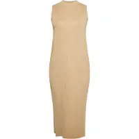 Faina Vestido de malha champanhe