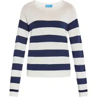 SANIKA Pullover marinho / branco
