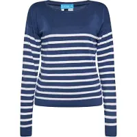 SANIKA Pullover navy / branco