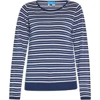 SANIKA Pullover marinho / branco