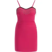 Faina Vestido de cocktail rosa / preto