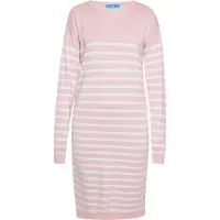 SANIKA Vestido de malha cor-de-rosa / branco