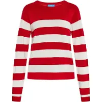 SANIKA Pullover vermelho / branco