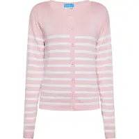 SANIKA Casaco de malha cor-de-rosa / branco