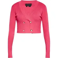 NAEMI Casaco de malha rosa