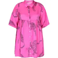 Faina Vestidos camiseiros rosé / preto