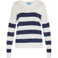 SANIKA Pullover marinho / branco