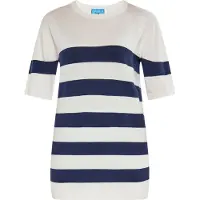 SANIKA Pullover marinho / branco