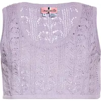 Swirly Top de malha lavanda