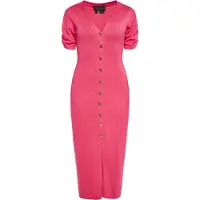 NAEMI Vestido de malha rosa