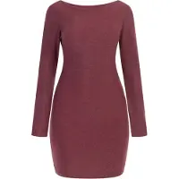 Mymo Vestido vermelho escuro