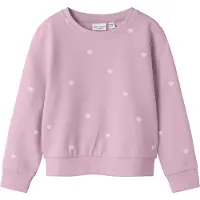 Name it Sweatshirt 'NMFValba' cor-de-rosa / offwhite
