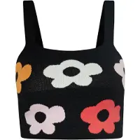 Swirly Top mistura de cores / preto