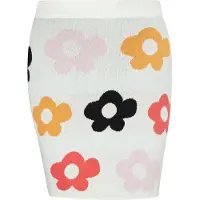 Swirly Saia laranja / cor-de-rosa / preto / branco