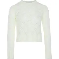 Swirly Pullover branco lã