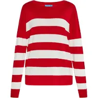 SANIKA Pullover vermelho / branco