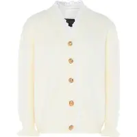 NAEMI Casaco de malha branco / branco lã