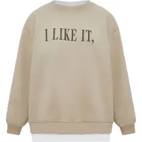 Homebase Sweatshirt bege / chocolate / branco