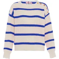 Nascita Pullover índigo / branco lã