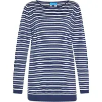 SANIKA Pullover marinho / branco