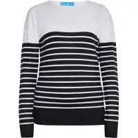 SANIKA Pullover preto / branco
