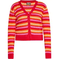 Ebeeza Casaco de malha creme / laranja / rosa / vermelho