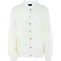 NAEMI Casaco de malha branco / branco lã