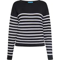SANIKA Pullover preto / branco