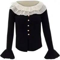Nascita Pullover preto / branco