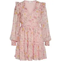 Vila Vestido 'VIRoman' verde / laranja / rosa escurecido