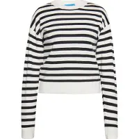 SANIKA Pullover preto / branco