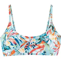 Venice beach Top de biquíni azul claro / verde / laranja / branco