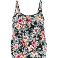 LASCANA Tankini verde / vermelho sangue / preto / branco