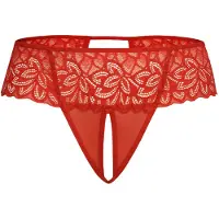 TEYLI Tanga 'Rossu' vermelho vinho