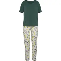LASCANA Pijama 'LAS Summer Fruits PJ' verde / mistura de cores