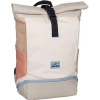 Johnny Urban Mochila 'Allen Medium' areia / azul claro / cor-de-rosa / branco