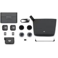 DJI Mic Mini 2 - Kit de microfone sem fios - 2 Tx 1 Rx estojo de carregamento - Preto