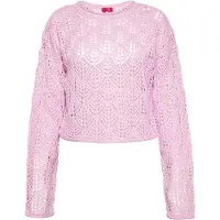 Swirly Pullover rosa claro