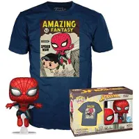 Loungefly Conjunto De Figuras Funko Pop Com T-shirt De Banda Desenhada Spiderman Marvel
