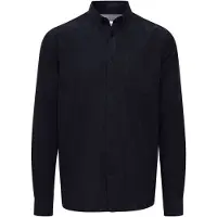!Solid Camisa 'JUAN' azul escuro