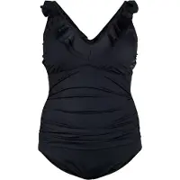 Swim By Zizzi Fato de banho 'Skitrin' preto