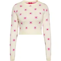 Swirly Pullover creme / lavanda / vermelho