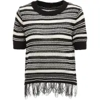 IMALA Pullover preto / branco