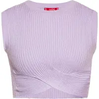 Swirly Top de malha lavanda