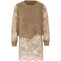 Paino Pullover bege escuro