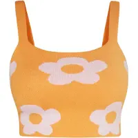 Swirly Top laranja / branco