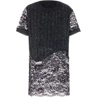 ZITHA Pullover azul ciano / mosqueado preto