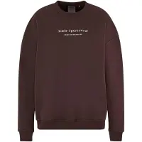 Aim'n Sweatshirt 'Serif' castanho escuro / branco