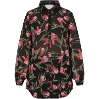 Usha Blusa mistura de cores / preto