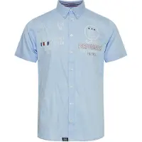 FQ1924 Camisa 'Rontus' azul claro / azul escuro / castanho claro / branco